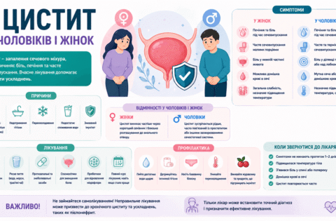 Цистит у чоловіків і жінок