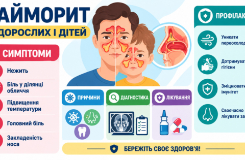 Гайморит у дорослих і дітей